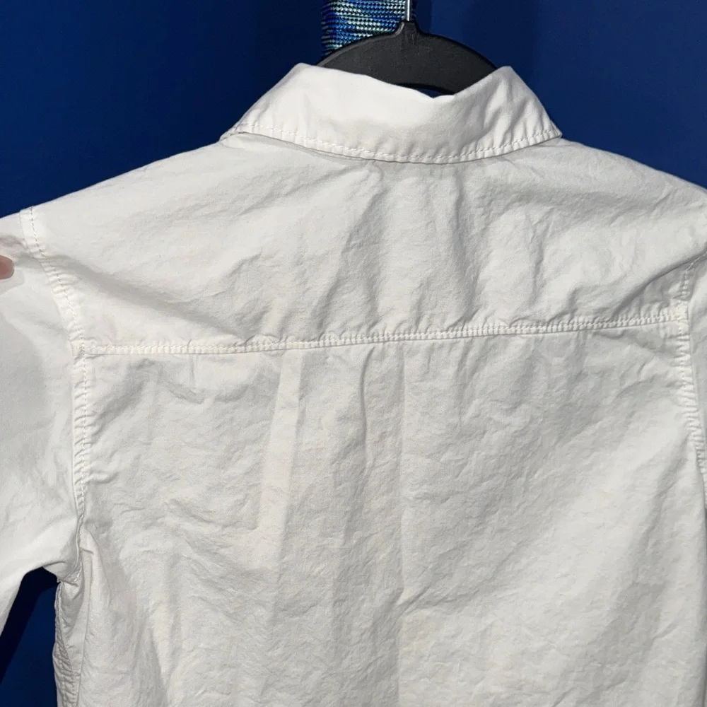 H & M- Classic White Long-Sleeve Button-Down Shirt Size 10 - Picture 13 of 16